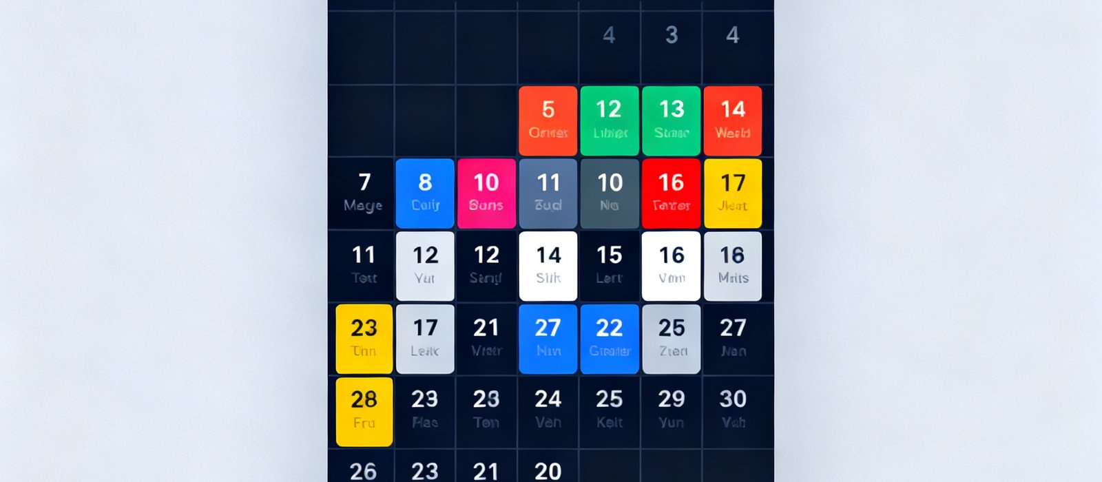 看球直播七月赛程日历界面截图，以日历网格形式清晰展示每日对阵安排，不同联赛使用不同颜色标识，已订阅赛事旁显示铃铛图标，底部有筛选按钮区